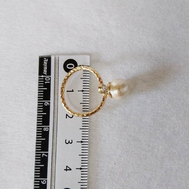 No.68  コットンパール　リング レディースのアクセサリー(リング(指輪))の商品写真