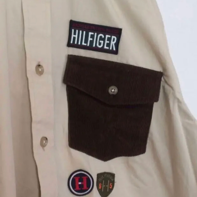 TOMMY HILFIGER(トミーヒルフィガー)のトミーヒルフィガー 軍服 制服 ミリタリー コーデュロイ シャツ メンズのトップス(シャツ)の商品写真