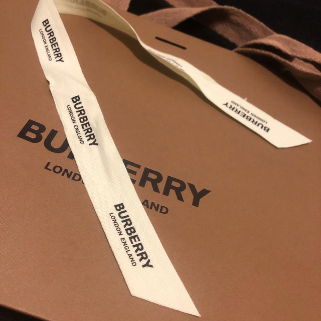 BURBERRY(バーバリー)のBurberry ショップ紙袋 おまけリボン付き レディースのバッグ(ショップ袋)の商品写真