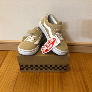 ヴァンズ(VANS)のVANS V36CJ  OLD SKOOL ベージュ　16cm(スニーカー)