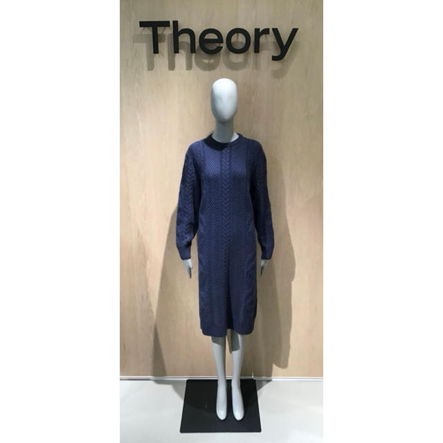 Theory 19aw ケーブル編みニットワンピース