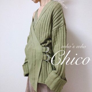 フーズフーチコ(who's who Chico)の新品🌷¥7592【Chico】カシュクールカーディガン(カーディガン)