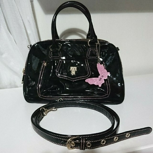 アナスイ ANNA SUI エナメルバッグ 2way