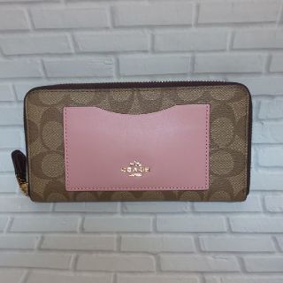 コーチ(COACH)のCOACH 長財布  シグネチャー  F57318 PVC  キャンバスベージュ(長財布)