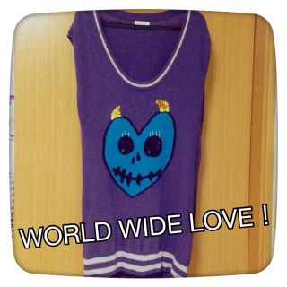 ワールドワイドラブ(WORLD WIDE LOVE!)のWWL！♡ニットワンピース(ひざ丈ワンピース)