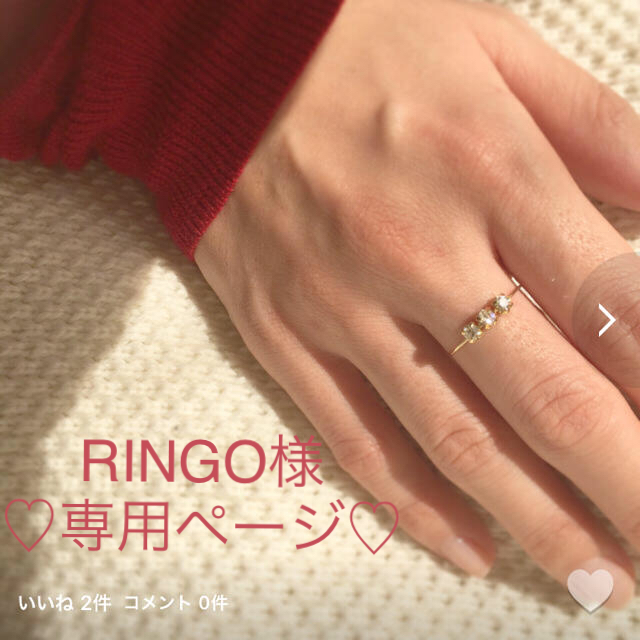 RINGO様 専用ページ ハンドメイドのアクセサリー(リング)の商品写真