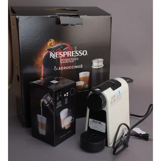 ネスレ(Nestle)の美品♡ネスプレッソ　エッセンサミニ ホワイト エアロチーノ3 バンドルセット(コーヒーメーカー)