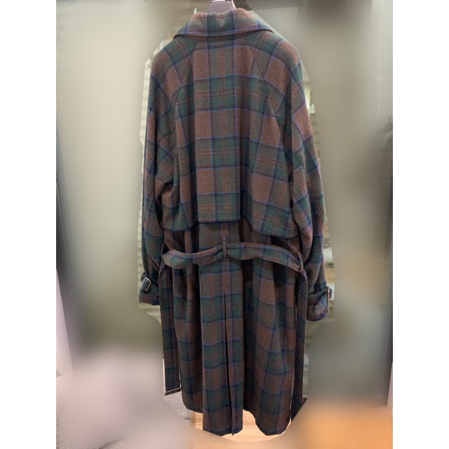 Jieda 19aw PLAID TRENCH COAT