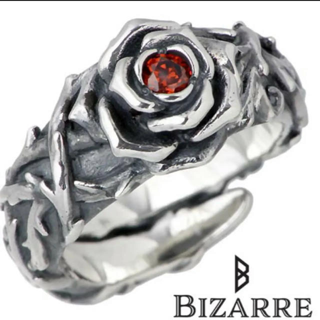 bizarre ビザール シルバー リング 指輪 薔薇 ローズ シルバー925 メンズのアクセサリー(リング(指輪))の商品写真