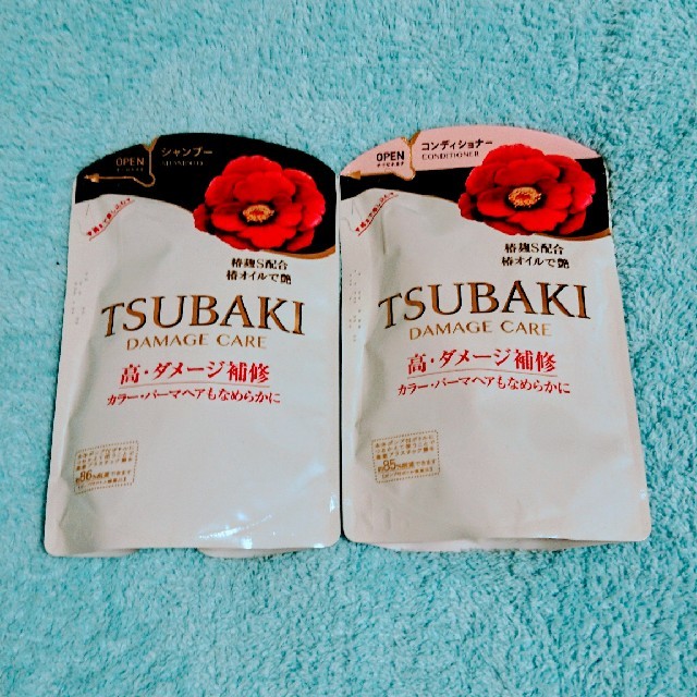 SHISEIDO (資生堂)(シセイドウ)のTSUBAKIシャンプー（345mL）1袋+コンディショナー（345mL）1袋 コスメ/美容のヘアケア/スタイリング(シャンプー/コンディショナーセット)の商品写真