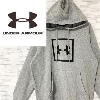 アンダーアーマー(UNDER ARMOUR)のアンダーアーマー　パーカー　デカロゴ　グレー　XXL   ゆるダボ(パーカー)