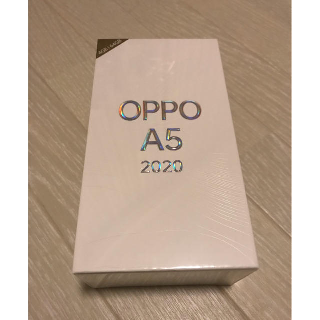 スマートフォン本体<新品/未開封>OPPO A5 2020 ブルー 64GB
