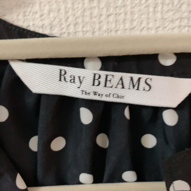 Ray BEAMS(レイビームス)のレイビームス　ドット　ブラウス　ブラック レディースのトップス(シャツ/ブラウス(長袖/七分))の商品写真