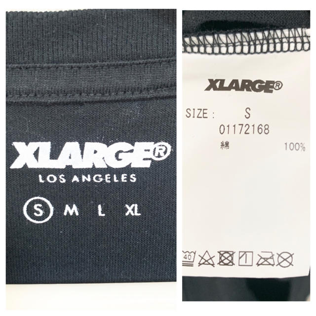 XLARGE(エクストララージ)のエクストララージ Tシャツ メンズ 黒 ビッグロゴ デカロゴ 胸ポケット メンズのトップス(Tシャツ/カットソー(半袖/袖なし))の商品写真