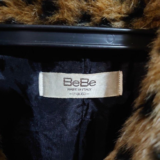 BeBe(ベベ)のBeBe キッズファーコート 110 イタリア製　レオパード キッズ/ベビー/マタニティのキッズ服女の子用(90cm~)(コート)の商品写真