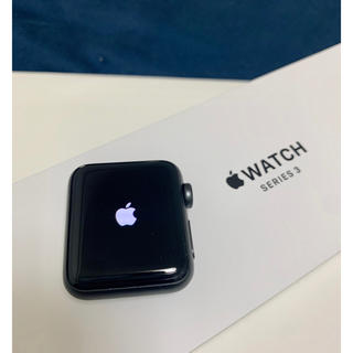 アップルウォッチ(Apple Watch)の【美品・即納】Apple Watch series3 38mm 黒(その他)