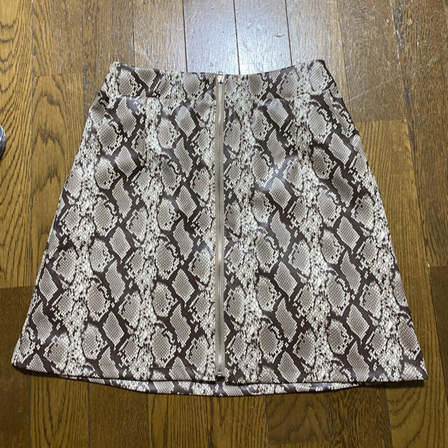 パイソン柄スカート レディースのスカート(ミニスカート)の商品写真