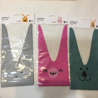 フライングタイガーコペンハーゲン(Flying Tiger Copenhagen)のお菓子袋　3種セット　値下げ🐰🐰🐰(収納/キッチン雑貨)