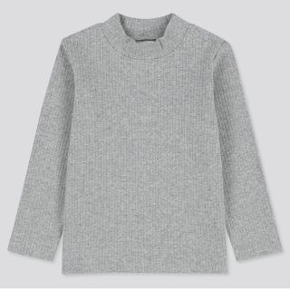 ユニクロ(UNIQLO)のユニクロ  リブハイネックT  70  2点セット(Ｔシャツ)