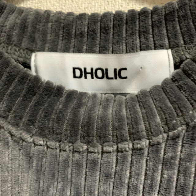 dholic(ディーホリック)のDHOLIC☆コーデュロイビッグシルエットTシャツ レディースのトップス(シャツ/ブラウス(長袖/七分))の商品写真