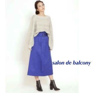 バルコニーアンドベット(Balcony and Bed)のバルコニーアンドベッドブルースカート salon de balcony(ロングスカート)