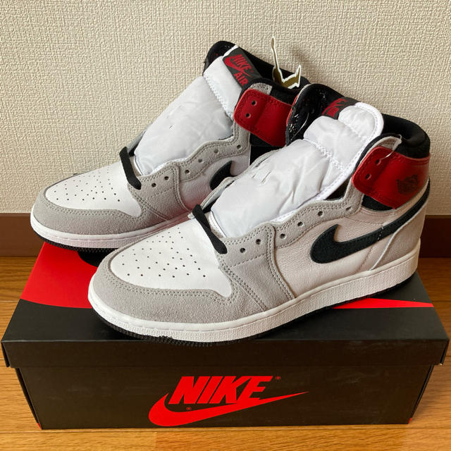現品特価 エア ジョーダン 1 HIGH OG GS Smoke Grey 25cm キッズ