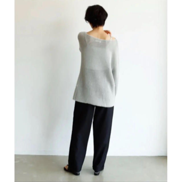 TODAYFUL sheer dolman knit ライトグレー サマーニット