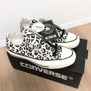 コンバース(CONVERSE)のコンバース　スニーカー  オールスター 100 レオパード OX【23.5cm】(スニーカー)