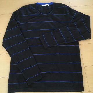 ユナイテッドアローズグリーンレーベルリラクシング(UNITED ARROWS green label relaxing)のGREEN LABEL RELAXING/長袖カットソー/ボーダー/黒(Tシャツ/カットソー(七分/長袖))