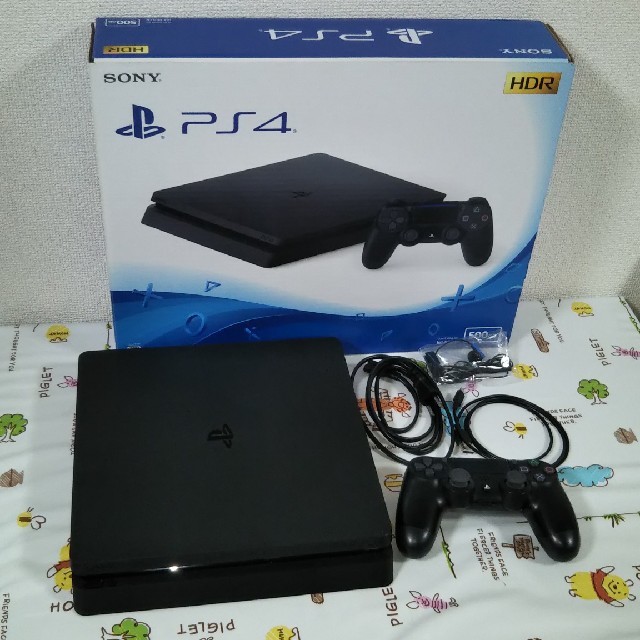 PlayStation4(プレイステーション4)のプレステ4 本体 モンハン付き 500GB CUH-2100A B01 エンタメ/ホビーのゲームソフト/ゲーム機本体(家庭用ゲーム機本体)の商品写真