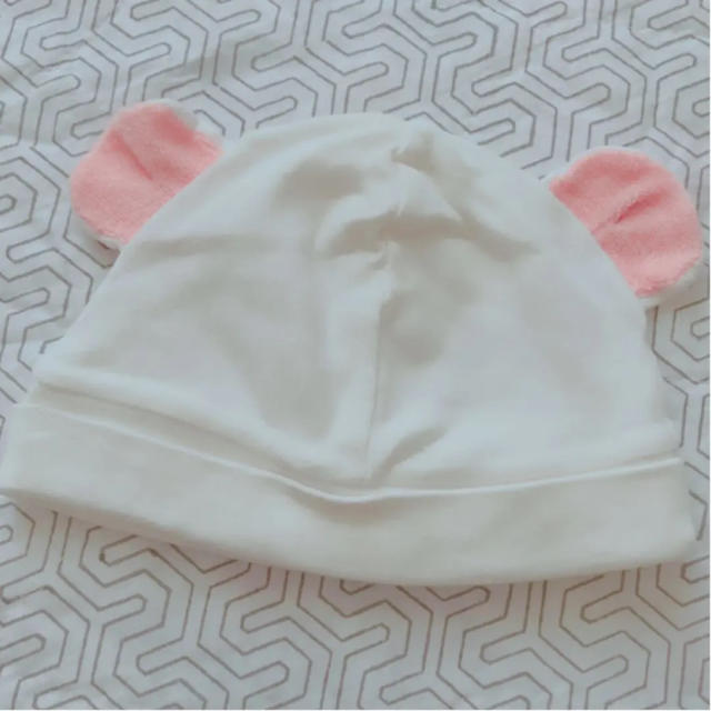 PETIT BATEAU(プチバトー)の♡美品♡プチバトー♡パイル耳付きベビーキャップ♡ キッズ/ベビー/マタニティのこども用ファッション小物(帽子)の商品写真