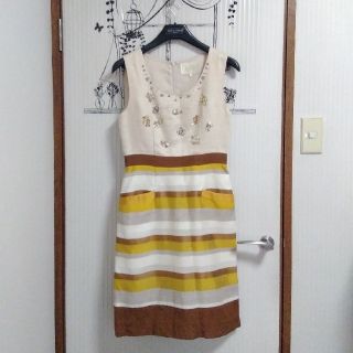 チェスティ(Chesty)の💛ワンピース👗パッチワーク風💛ボーダー柄💛トップス💛(ひざ丈ワンピース)