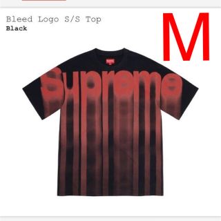 シュプリーム(Supreme)のsupreme bleed logo top tee M 黒(Tシャツ/カットソー(半袖/袖なし))