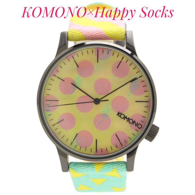 KOMONO × Happy Socks【新品】コラボ ウォッチ 腕時計