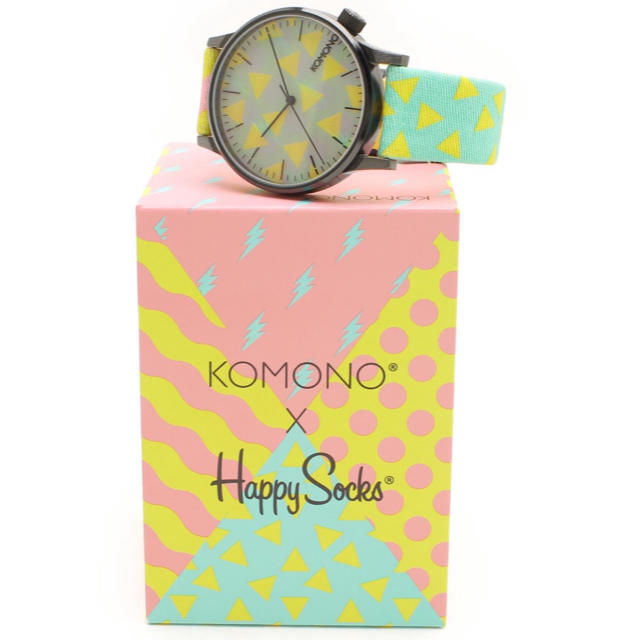 KOMONO × Happy Socks【新品】コラボ ウォッチ 腕時計 レディースのファッション小物(腕時計)の商品写真