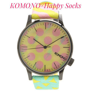 KOMONO × Happy Socks【新品】コラボ ウォッチ 腕時計(腕時計)