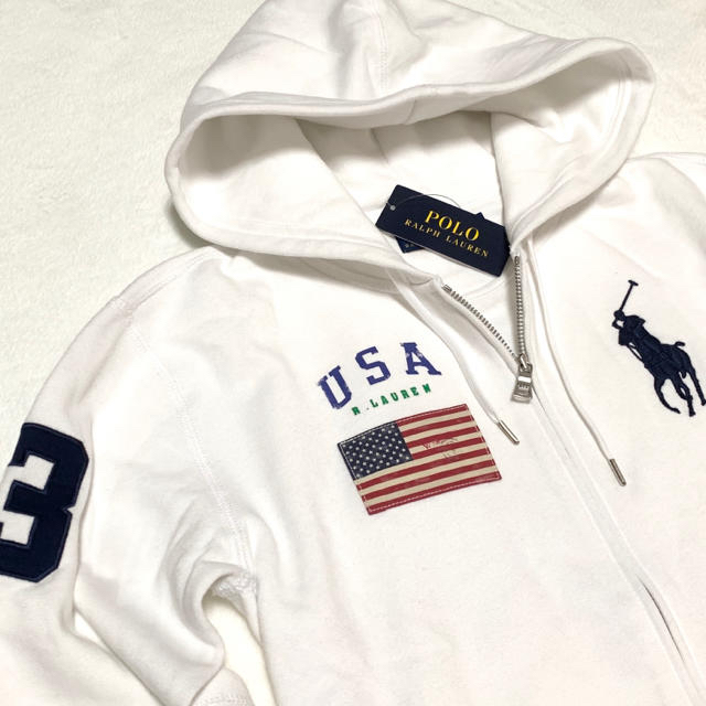 POLO RALPH LAUREN(ポロラルフローレン)の＊向日葵様 専用＊ レディース S 新品 裏起毛 USA ビッグポニー パーカー レディースのトップス(パーカー)の商品写真