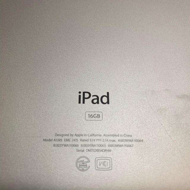 iPad 16G  WiFiモデル 第三世代