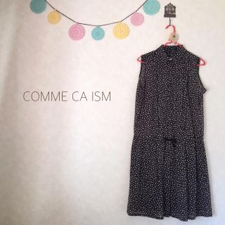 コムサイズム(COMME CA ISM)のコムサイズム 小花柄シャツワンピース(ひざ丈ワンピース)