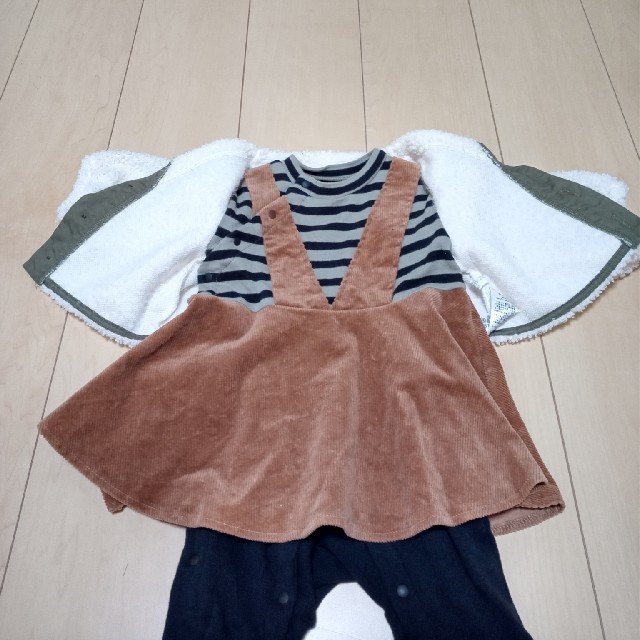 ampersand(アンパサンド)の子供服　秋冬　女の子80　Ampersand　BREEZE　で買いました。 キッズ/ベビー/マタニティのベビー服(~85cm)(ロンパース)の商品写真