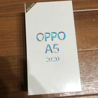 ラクテン(Rakuten)の【新品未使用未開封】OPPO　A5　2020　ブルー　SIMフリー　楽天モバイル(スマートフォン本体)