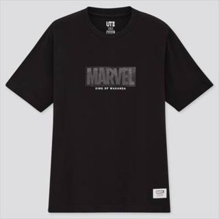 ユニクロ(UNIQLO)のXLサイズ マーベル UT Tシャツ ブラックパンサー MARVEL ユニクロ(Tシャツ/カットソー(半袖/袖なし))