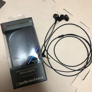 オーディオテクニカ(audio-technica)のaudio−technica ATH-CKB70 BK イヤホン(ヘッドフォン/イヤフォン)