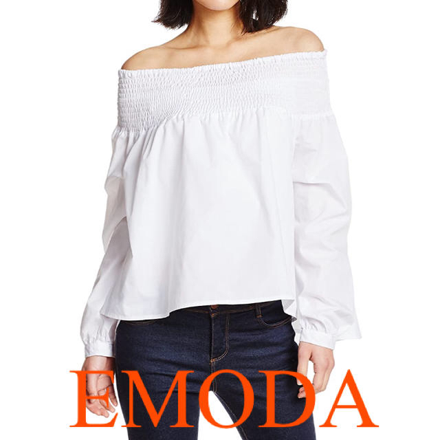 EMODA(エモダ)のEMODA エモダ　オフショルダー　トップス レディースのトップス(シャツ/ブラウス(半袖/袖なし))の商品写真