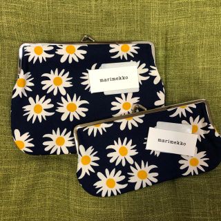 マリメッコ(marimekko)のmarimekko マリメッコ がま口ポーチ 2個セット(ポーチ)