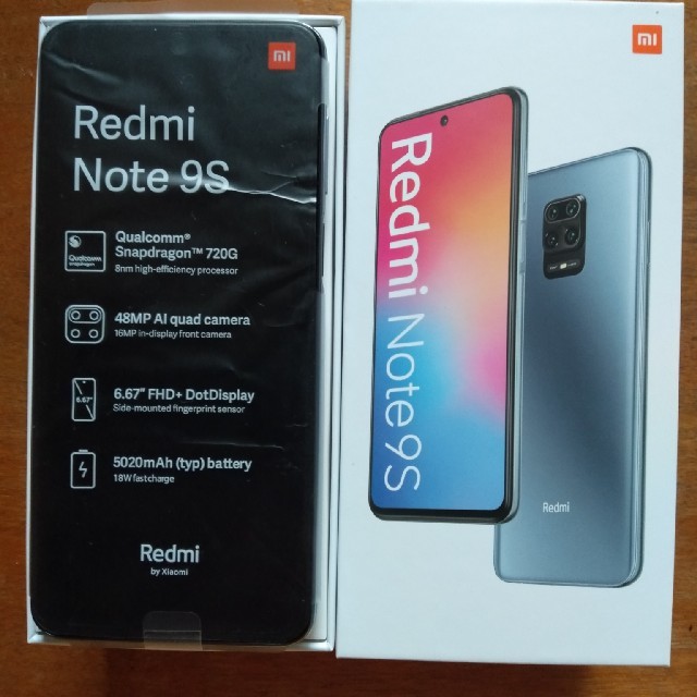 【値下】国内版 Redmi Note 9S 青 64GB