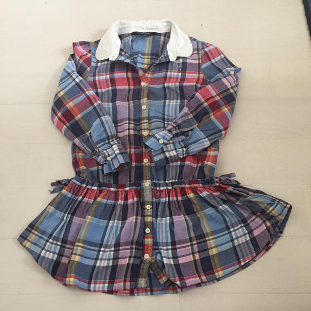 Ralph Lauren(ラルフローレン)のラルフローレン　ワンピース　120 キッズ　シャツ　ワンピ キッズ/ベビー/マタニティのキッズ服女の子用(90cm~)(ワンピース)の商品写真