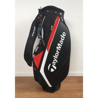 テーラーメイド(TaylorMade)の新品 TaylorMade キャディバッグ 9型 47インチ JJA93 黒赤(バッグ)