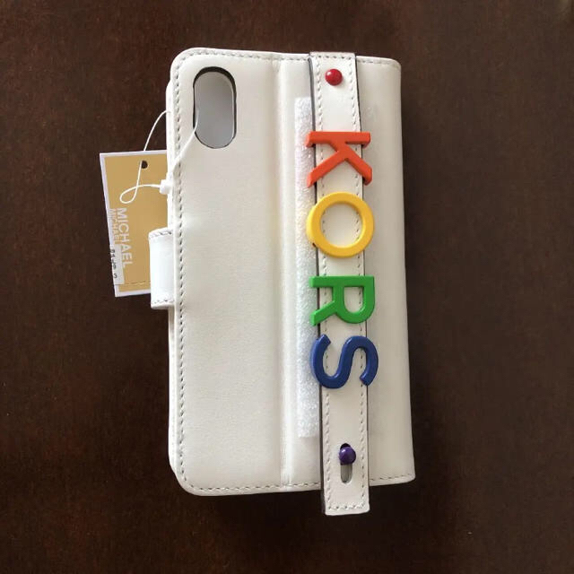 Michael Kors(マイケルコース)の【iPhoneXSMAX】マイケルコース レザーiPhoneケース スマホ/家電/カメラのスマホアクセサリー(iPhoneケース)の商品写真