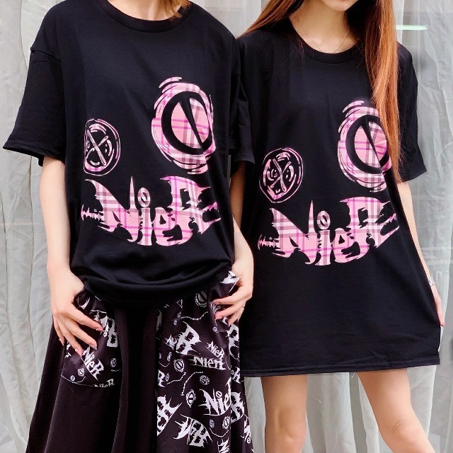 MILKBOY(ミルクボーイ)のNieR    face   Tシャツ黒 レディースのトップス(Tシャツ(半袖/袖なし))の商品写真